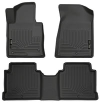 Thumbnail for Husky Liners 2015 Hyundai Sonata Weatherbeater Black Front & 2nd Seat Floor Liners