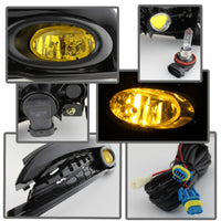 Thumbnail for Spyder Honda Civic 2013-2014 4dr OEM Fog Light W/Switch Yellow FL-HC2013-4D-Y