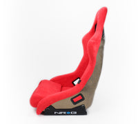 Thumbnail for NRG FRP Bucket Seat ULTRA Edition - Large (Red Alcantara/Gold Glitter Back)