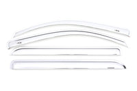 Thumbnail for AVS 15-18 Chevy Silverado 2500 Crew Cab Ventvisor Front & Rear Window Deflectors 4pc - Chrome