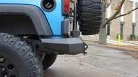 Thumbnail for Road Armor 07-17 Jeep Wrangler JK Stealth Rear Non-Winch Bumper w/Tire Carrier - Tex Blk