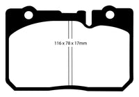 Thumbnail for EBC 95-00 Lexus LS400 4.0 Redstuff Front Brake Pads