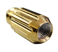 Thumbnail for NRG 500 Series M12 X 1.5 Bullet Shape Steel Lug Nut Set - 21 Pc w/Lock Key - Chrome Gold