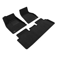 Thumbnail for 3D Maxpider 20-21 Tesla Model S Elegant Floor Mat- Black