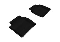 Thumbnail for 3D MAXpider 2008-2012 Chevrolet Malibu Kagu 2nd Row Floormats - Black