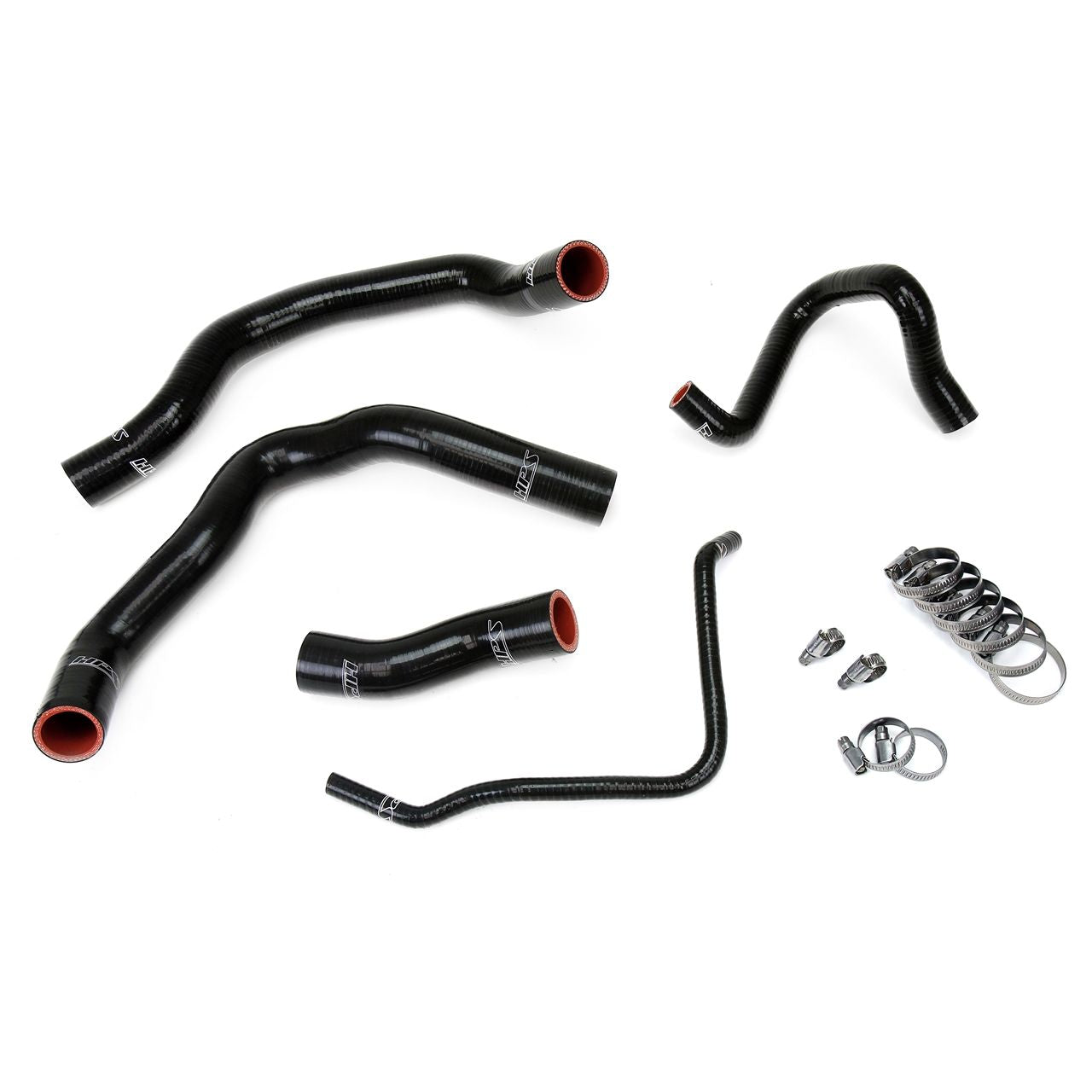 HPS Black Reinforced Silicone Radiator Hose Kit Coolant for Mini 02-08 Cooper S Supercharged