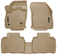 Thumbnail for Husky Liners 2015 Ford Edge WeatherBeater Front & 2nd Row Combo Tan Floor Liners