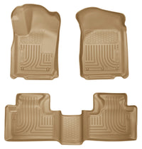 Thumbnail for Husky Liners 11-13 Dodge Durango / 11-13 Jeep Grand Cherokee WeatherBeater Combo Tan Floor Liners