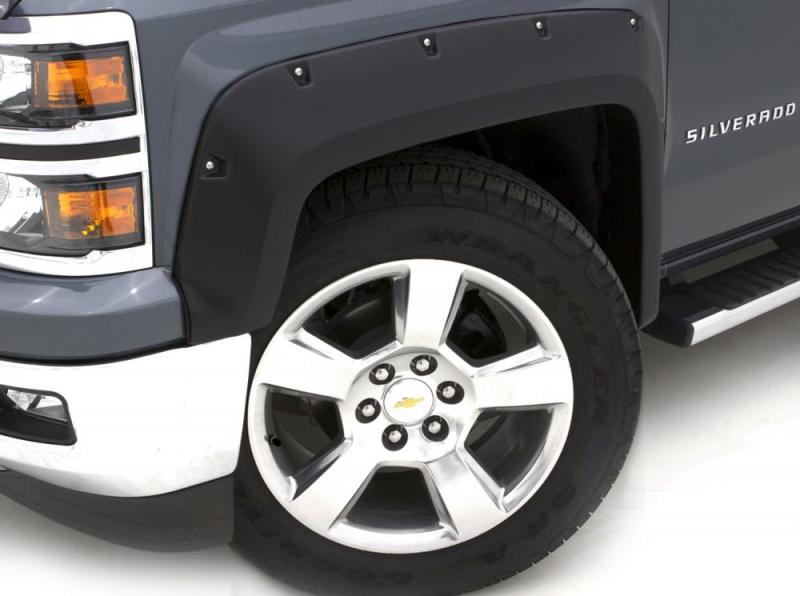 Lund 14-15 GMC Sierra 1500 RX-Rivet Style Smooth Elite Series Fender Flares - Black (4 Pc.)