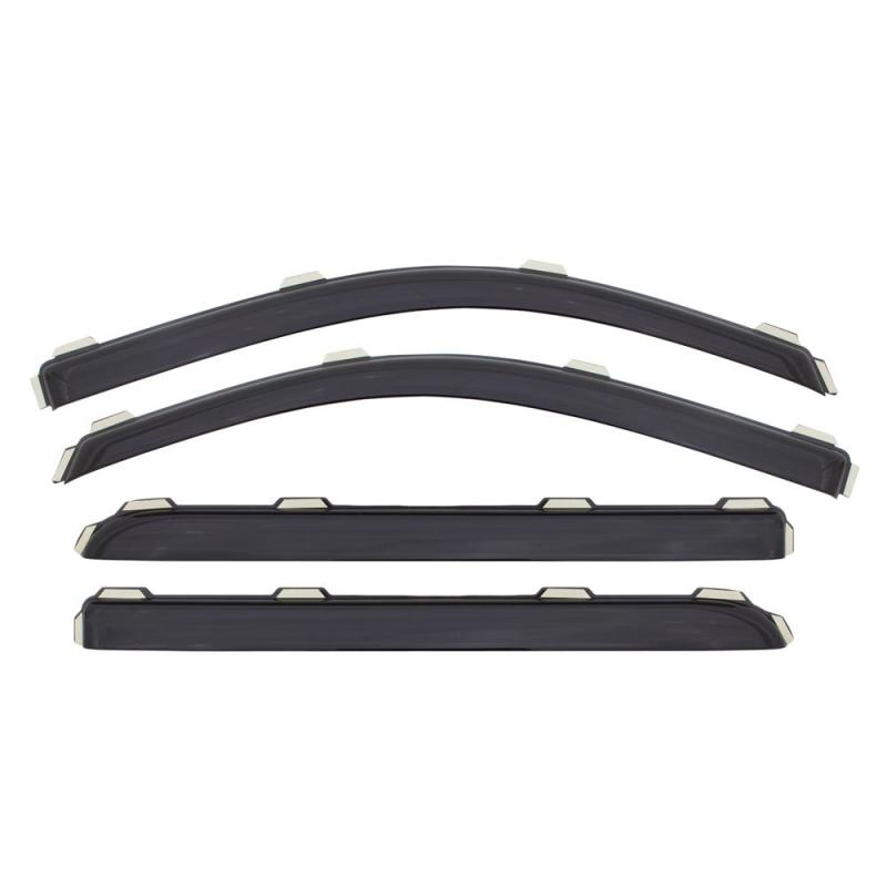 AVS 96-00 Honda Civic Ventvisor In-Channel Front & Rear Window Deflectors 4pc - Smoke