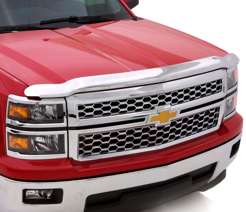 AVS 16-18 Chevy Silverado 1500 High Profile Hood Shield - Chrome