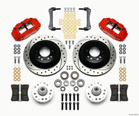 Thumbnail for Wilwood Narrow Superlite 6R Front Hub & 1PC Rtr Kit 12.88in Dril -Red 70-78 Camaro