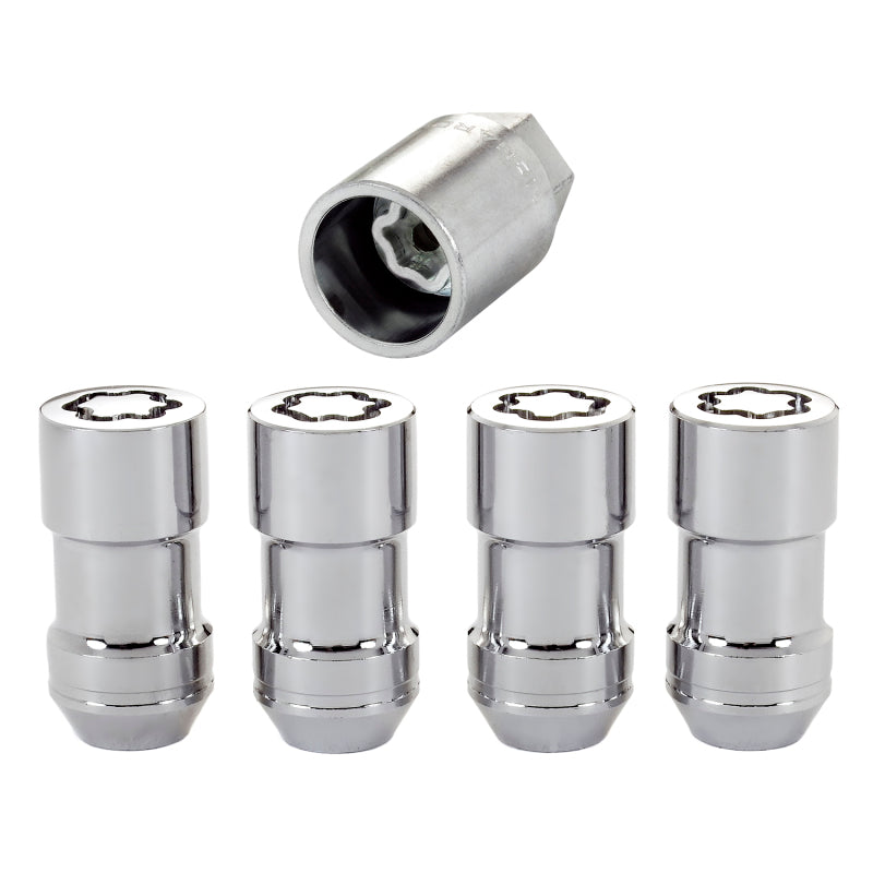 McGard Wheel Lock Nut Set - 4pk. (Cone Seat) M12X1.75 / 13/16 Hex / 1.815in. Length - Chrome