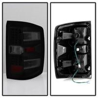 Thumbnail for xTune Chevy 1500 14-16 / Silverado 2500HD/3500HD LED Tail Lights - Black Smoked ALT-JH-CS14-LED-BSM