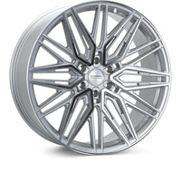 Thumbnail for Vossen HF6-5 22x10 / 6x135 / ET-18 / Super Deep Face / 87.1 - Silver Polished Wheel