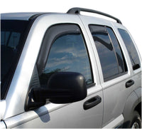 Thumbnail for AVS 02-07 Jeep Liberty Ventvisor In-Channel Front & Rear Window Deflectors 4pc - Smoke