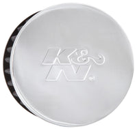 Thumbnail for K&N 1.5in Flange ID x 3in OD x 2.5in H Chrome Finish Rubber Base Crankcase Vent Filter