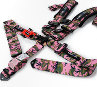 Thumbnail for NRG SFI 16.1 5pt 3in. Seat Belt Harness/ Latch Link - Pink Camo