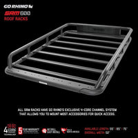 Thumbnail for Go Rhino Universal 65in SRM 600 Basket Style Rack - Textured black