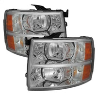 Thumbnail for Xtune Chevy Silverado 07-13 Crystal Headlights Chrome HD-JH-CS07-AM-C