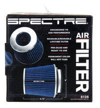 Thumbnail for Spectre Adjustable Conical Air Filter 5-1/2in. Tall (Fits 3in. / 3-1/2in. / 4in. Tubes) - Blue