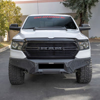 Thumbnail for Go Rhino 19-24 Ram 1500 (Excl. Rebel/Warlock/TRX) Element FR Bumper w/Fixed Lgt Bar Mount - Tex. Blk