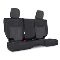 Thumbnail for PRP 13-18 Jeep Wrangler JK Rear Seat Cover/2 door - Black/Grey