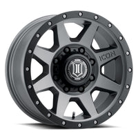 Thumbnail for ICON Rebound HD 18x9 8x6.5 12mm Offset 5.5in BS 121.4mm Bore Titanium Wheel