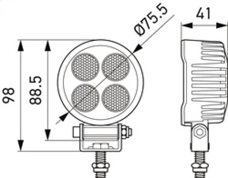 Hella ValueFit LED Work Light TR1700 LED MV CR LT