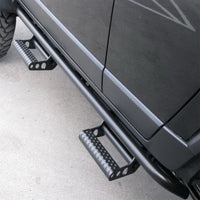 Thumbnail for N-Fab RKR Step System 15-17 GMC - Chevy Canyon/Colorado Crew Cab - Tex. Black - 1.75in