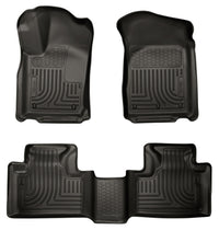 Thumbnail for Husky Liners 11-13 Dodge Durango / 11-13 Jeep Grand Cherokee WeatherBeater Combo Black Floor Liners