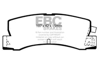 Thumbnail for EBC 89-92 Geo Prizm 1.6 SL Greenstuff Rear Brake Pads