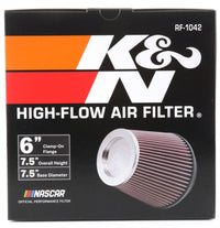 Thumbnail for K&N Round Tapered Universal Air Filter 6in Flange ID x 7.5in Base OD x 5in Top OD x 6.5in Height