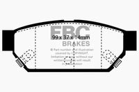 Thumbnail for EBC 93-96 Eagle Summit 1.5 Greenstuff Rear Brake Pads