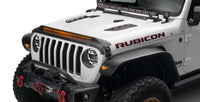 Thumbnail for AVS 2018-2019 Jeep Wrangler (JL) Aeroskin Low Profile Hood Shield w/ Lights - Black