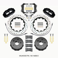 Thumbnail for Wilwood Narrow Superlite 4R Rear Kit 14.00in Drilled 2007-up Jeep JK w/Lines