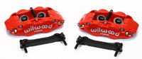 Thumbnail for Wilwood Narrow Superlite 4R Rear Caliper & Bracket Kit - Red 97-13 C5/C6 Corvette w/ OEM Rotors