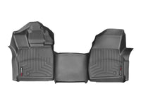 Thumbnail for WeatherTech 16+ Ford F-150 Regular Cab Vinyl Floor Front FloorLiner-Black (Bench Seats w/o Console)