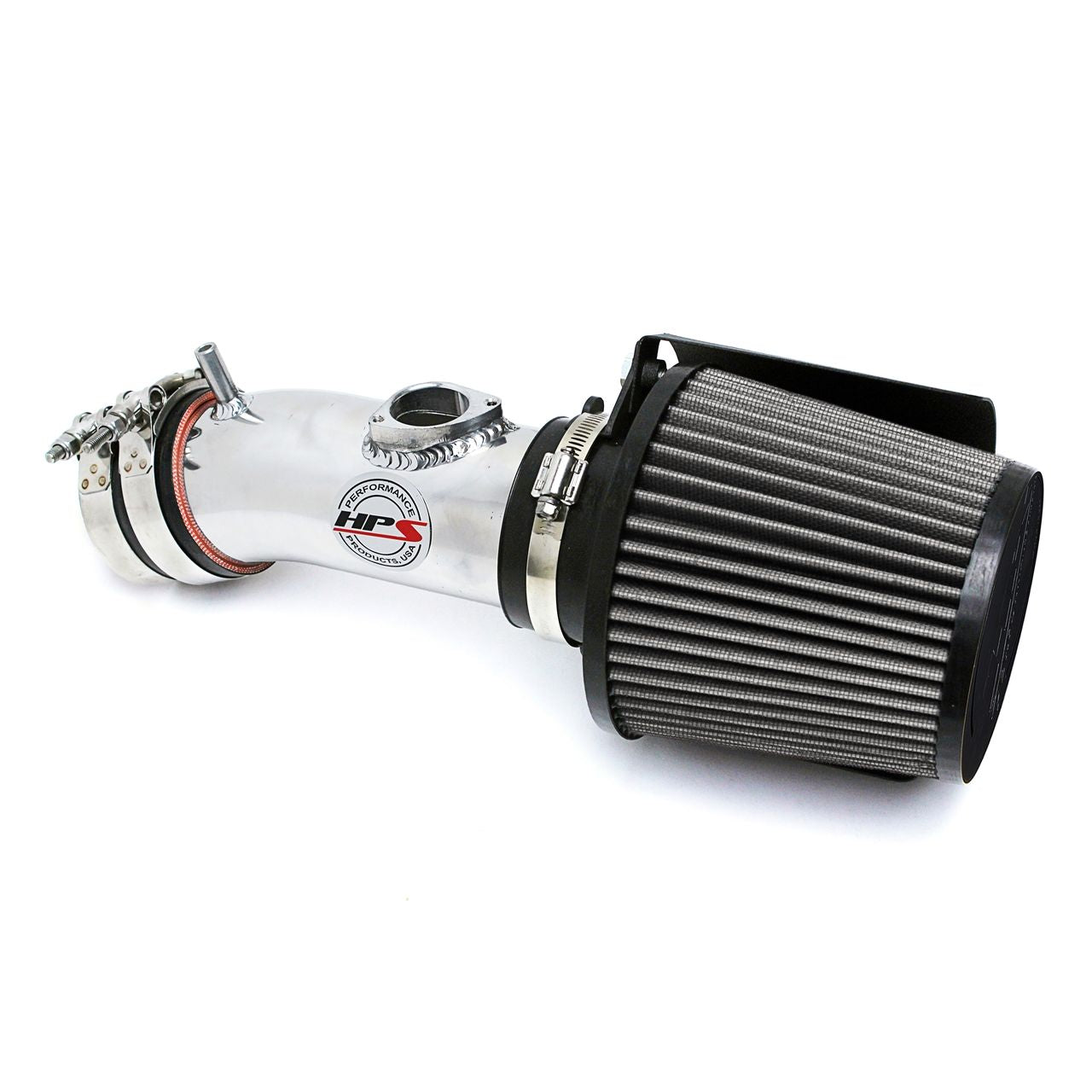 HPS Shortram Air Intake Kit 14-17 Mazda Mazda6 2.5L Skyactiv, Includes Heat Shield, Polish