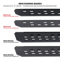 Thumbnail for Go Rhino RB30 Slim Line Running Boards 80in. - Bedliner Coating (Boards ONLY/Req. Mounting Brackets)