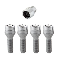 Thumbnail for McGard Wheel Lock Bolt Set - 4pk. (Cone Seat) M12X1.5 / 17mm Hex / 31.7mm Shank Length - Chrome