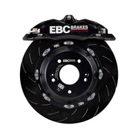 Thumbnail for EBC Racing 11-18 Ford Focus ST (Mk3) Black Apollo-4 Calipers 355mm Rotors Front Big Brake Kit