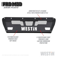 Thumbnail for Westin 15-19 Chevrolet Silverado 2500/3500 Pro-Mod Skid Plate - Textured Black