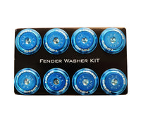 Thumbnail for NRG Fender Washer Kit w/Color Matched M8 Bolt Rivets For Plastic (Blue) - Set of 8