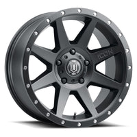 Thumbnail for ICON Rebound 20x9 -12mm Offset 5x5 BP 4.5in BS 71.5mm Bore Satin Black Wheel