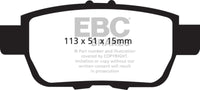 Thumbnail for EBC 09-14 Acura TL 3.5 Greenstuff Rear Brake Pads