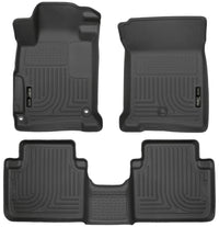 Thumbnail for Husky Liners 2013 Honda Accord WeatherBeater Black Front & 2nd Seat Floor Liners (4-Door Sedan Only)