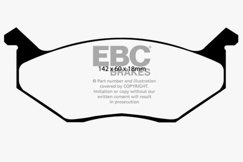 EBC 80-83 Chrysler Cordoba 3.7 Greenstuff Front Brake Pads