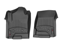 Thumbnail for WeatherTech 2014+ Chevrolet Silverado 1500 Vinyl Front FloorLiner - Black (Double/Crew Cab)