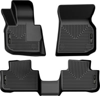 Thumbnail for Husky Liners 18-23 BMW X3 Weatherbeater Black Front & 2nd Seat Floor Liners